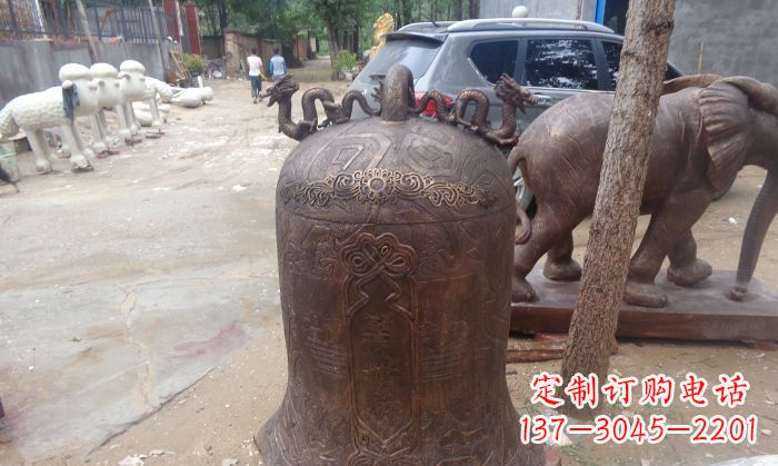 潍坊寺庙铸铜钟铜雕 (3)