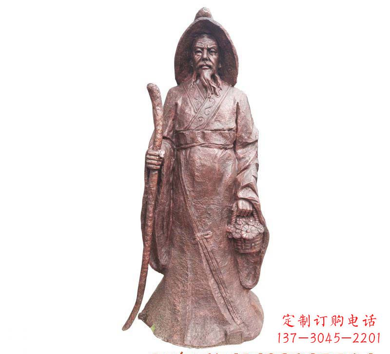 潍坊陶渊明铜雕像