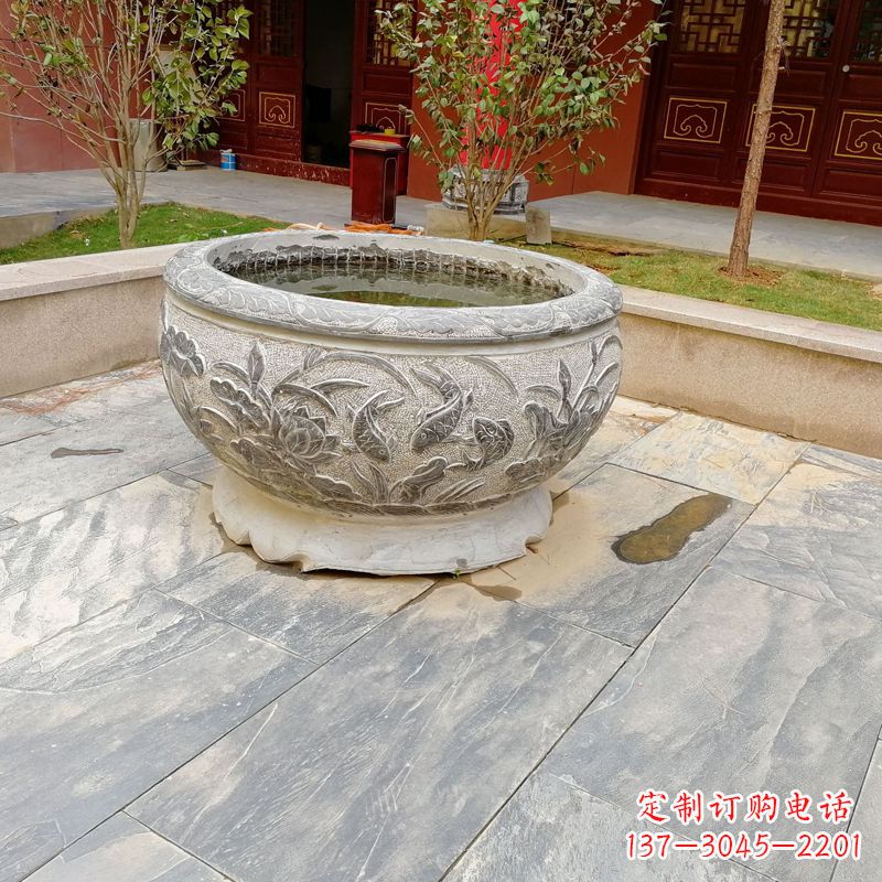 潍坊庭院水缸石雕