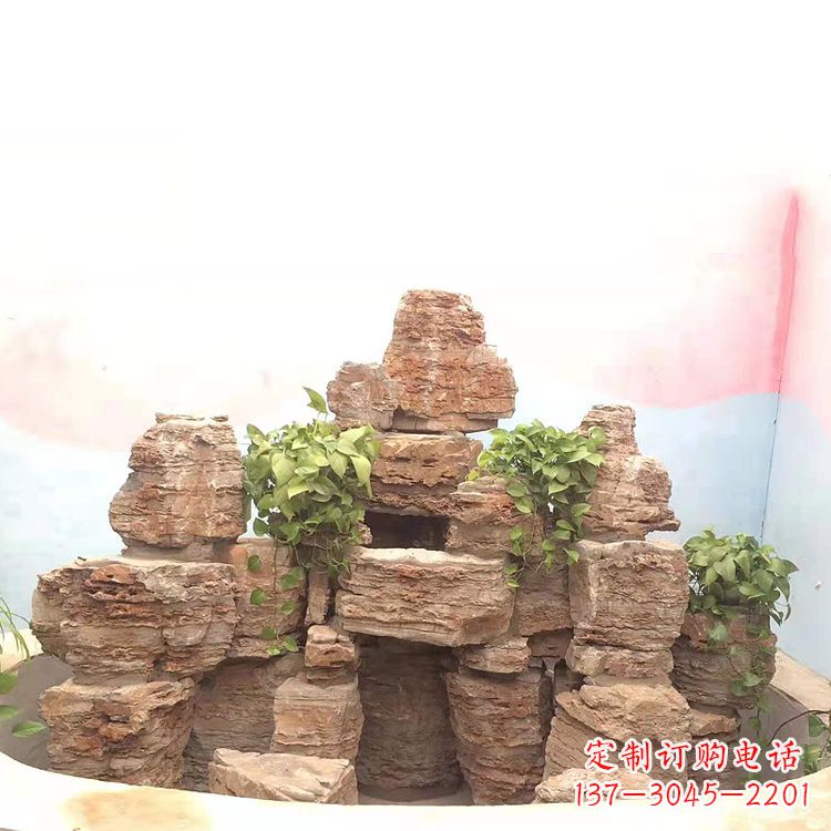 潍坊庭院园林假山鱼池