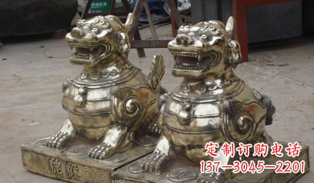 潍坊庭院招财貔貅动物铜雕
