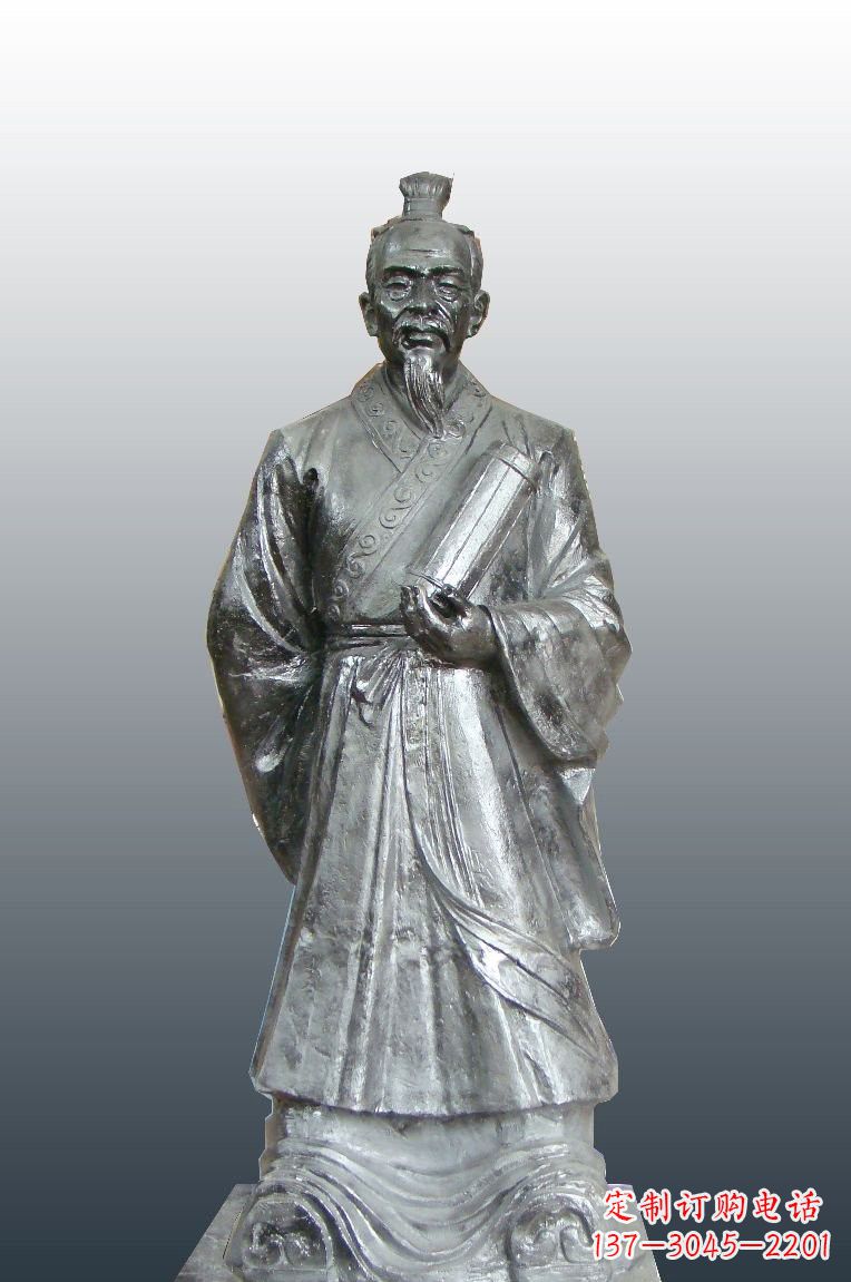 潍坊铜雕扁鹊古代名医雕塑