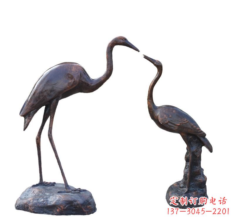 潍坊铜雕动物仙鹤