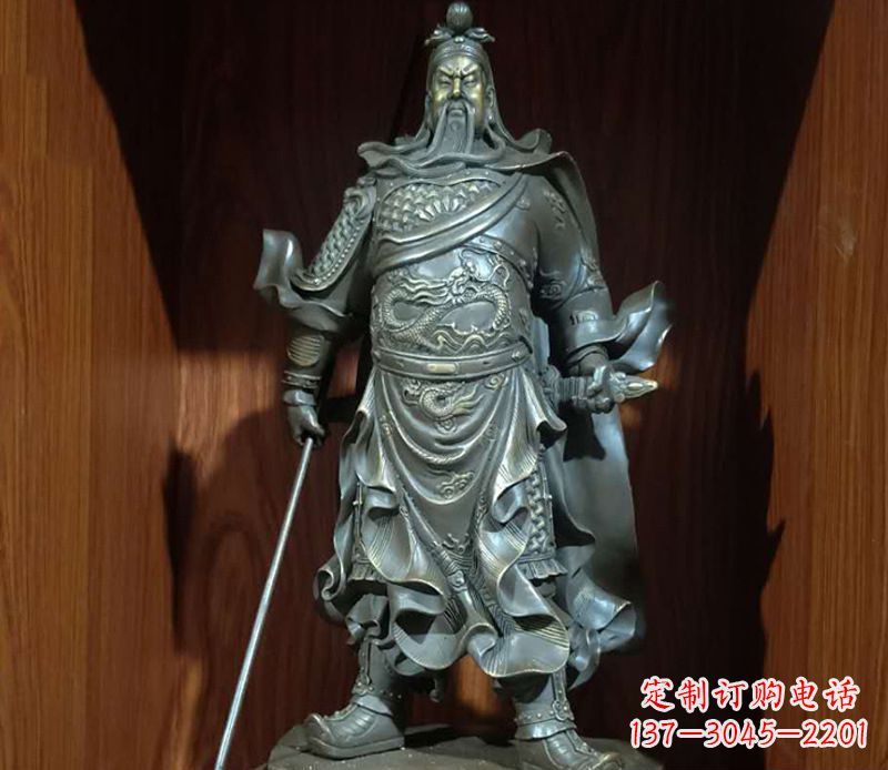 潍坊铜雕关公人物雕塑