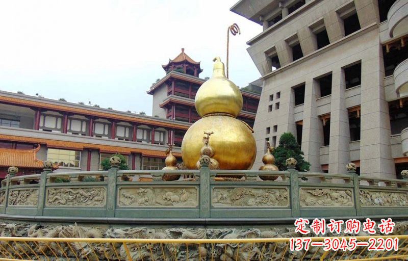 潍坊铜雕葫芦公园景观雕塑