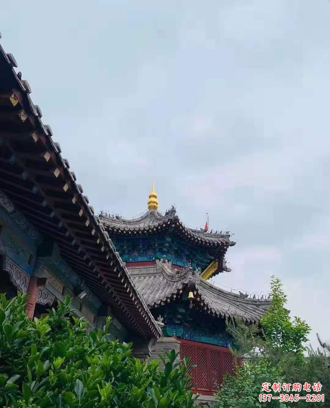 潍坊铜雕葫芦塔顶寺庙摆件