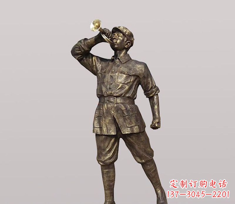 潍坊铜雕解放军战士