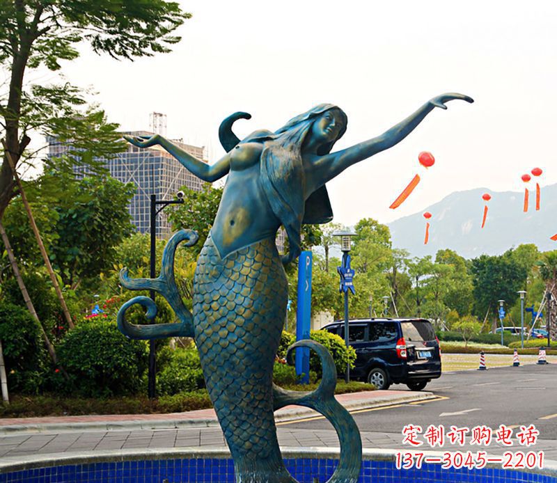 潍坊铜雕美人鱼