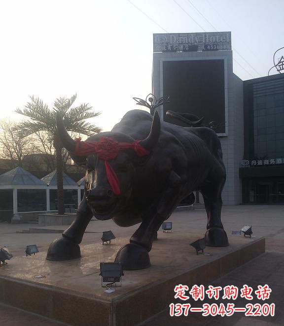 潍坊铜雕牛公园动物雕塑