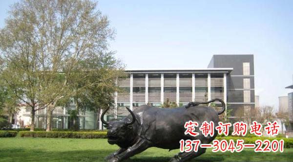 潍坊铜雕牛公园动物雕塑 (2)