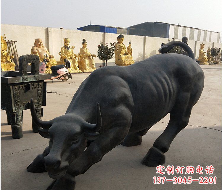 潍坊铜雕牛广场动物景观摆件 (6)