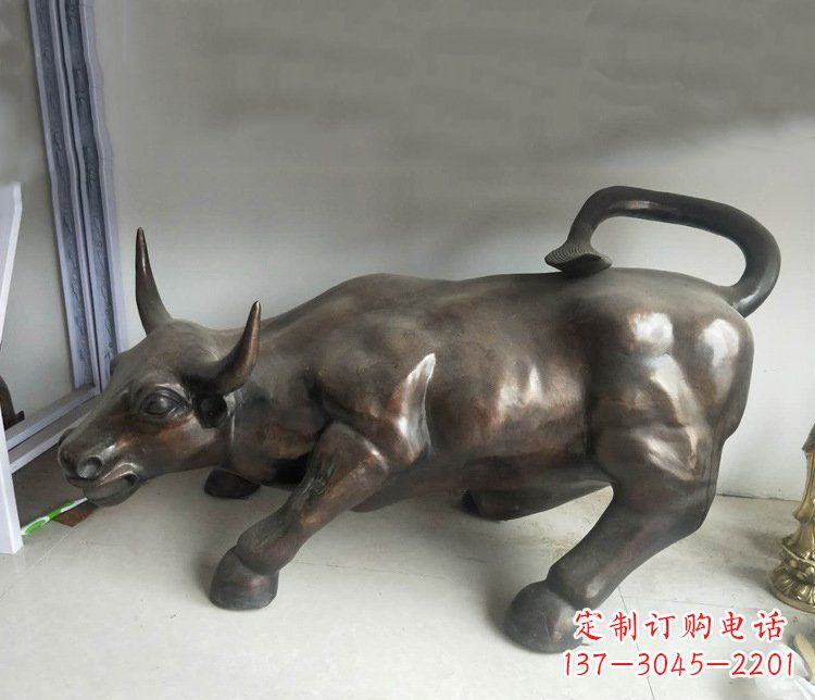 潍坊铜雕牛广场动物景观摆件