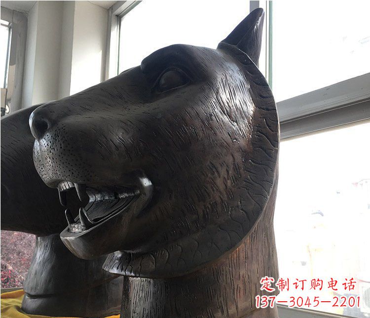 潍坊铜雕生肖动物头像雕塑摆件