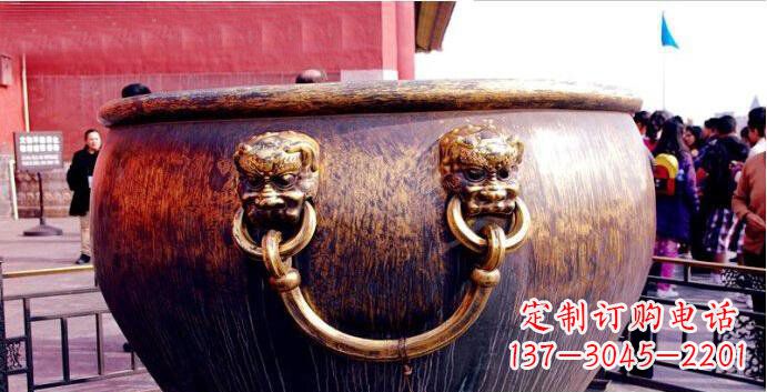 潍坊铜雕水缸寺庙景观雕塑