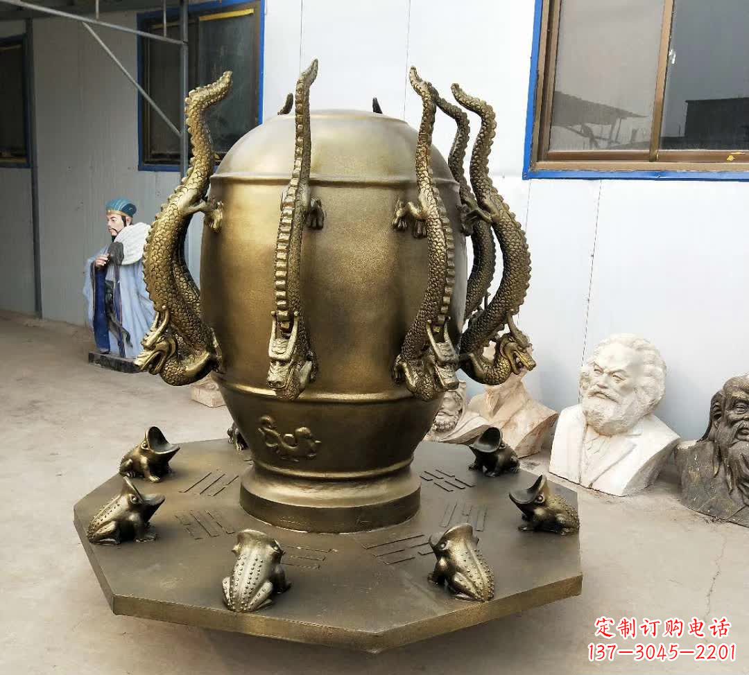 潍坊铜雕校园景观地动仪