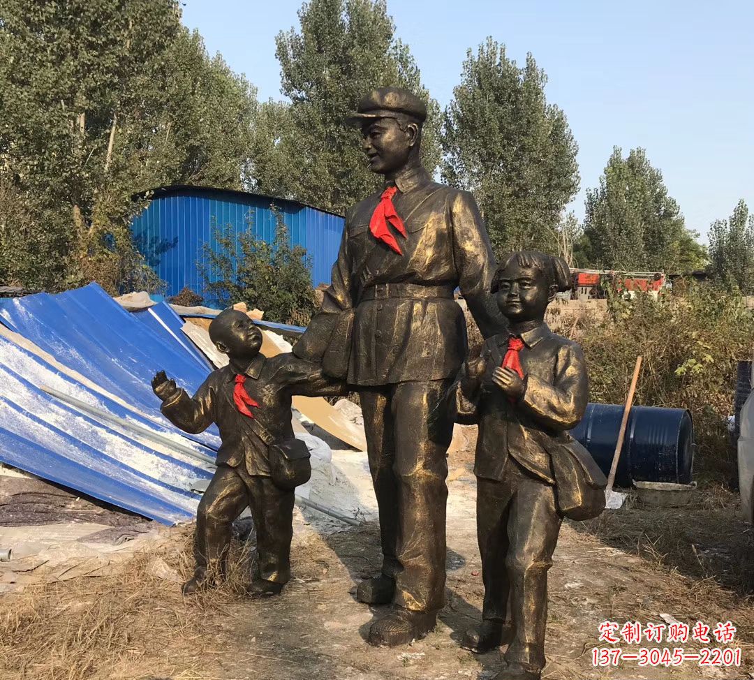 潍坊铜雕校园雷锋雕塑