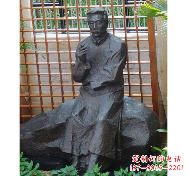 潍坊铜雕校园名人鲁迅
