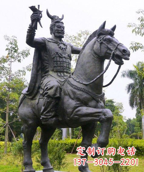 潍坊铜雕炎帝骑马