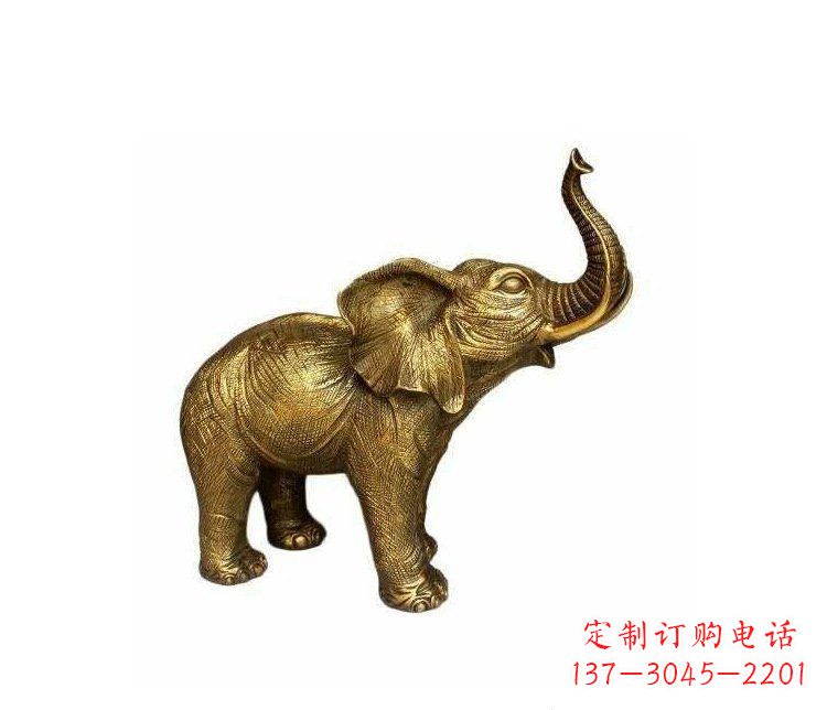 潍坊铜雕园林动物小象雕塑