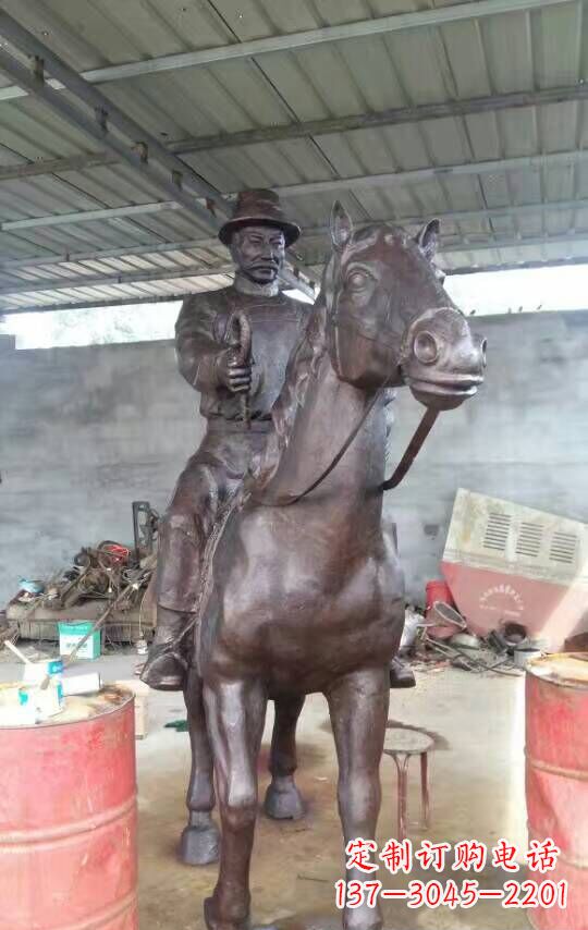 潍坊铜雕园林动物马雕塑