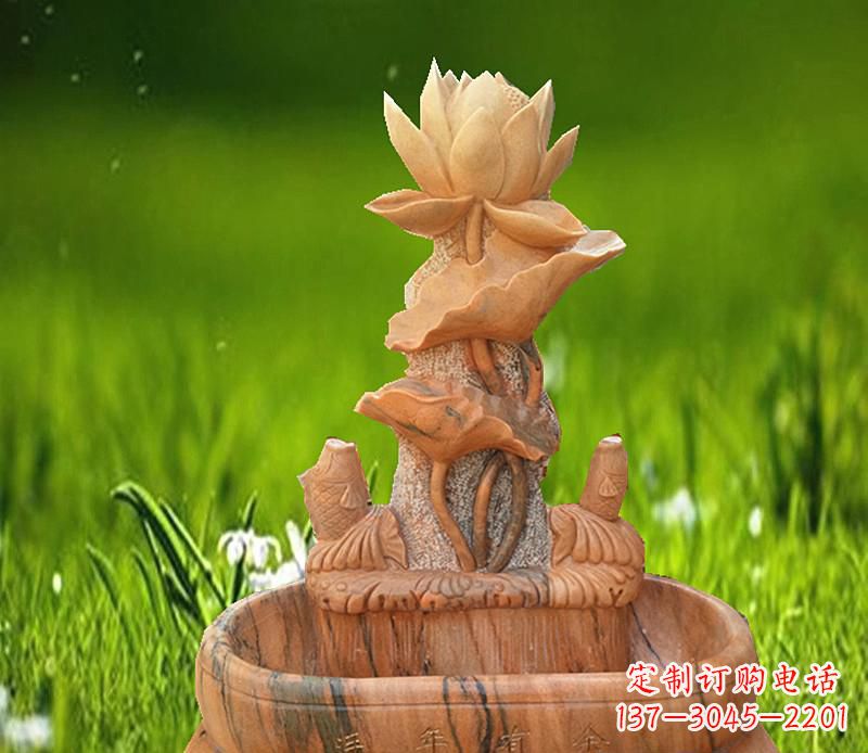 潍坊晚霞红景观荷花水池