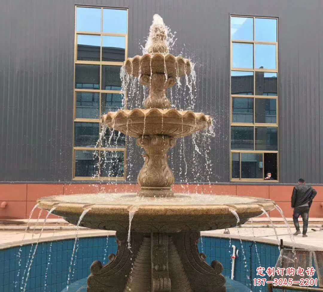 潍坊晚霞红三层音乐喷泉
