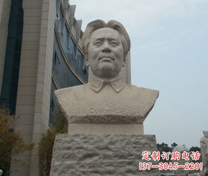 潍坊伟人毛泽东胸像石雕