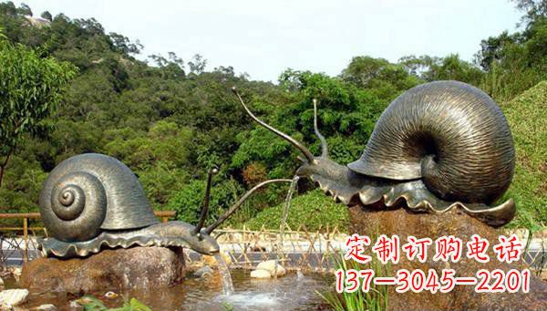 潍坊蜗牛公园动物铜雕