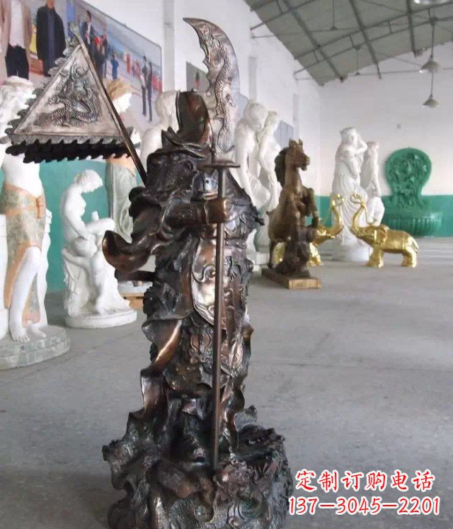 潍坊武财神关公人物铜雕