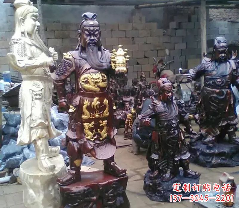 潍坊武财神提刀关公铜雕