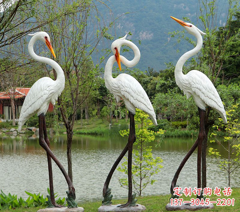 潍坊仙鹤的雕塑