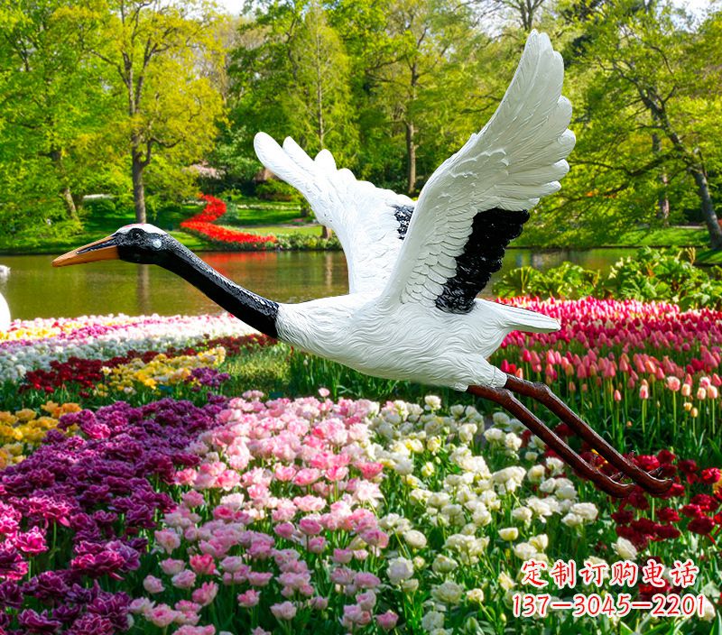 潍坊仙鹤雕塑灯