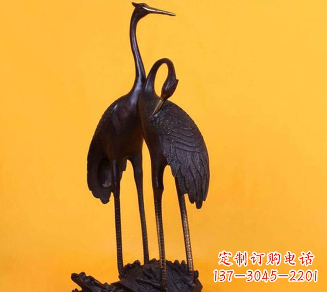 潍坊仙鹤雕塑铜
