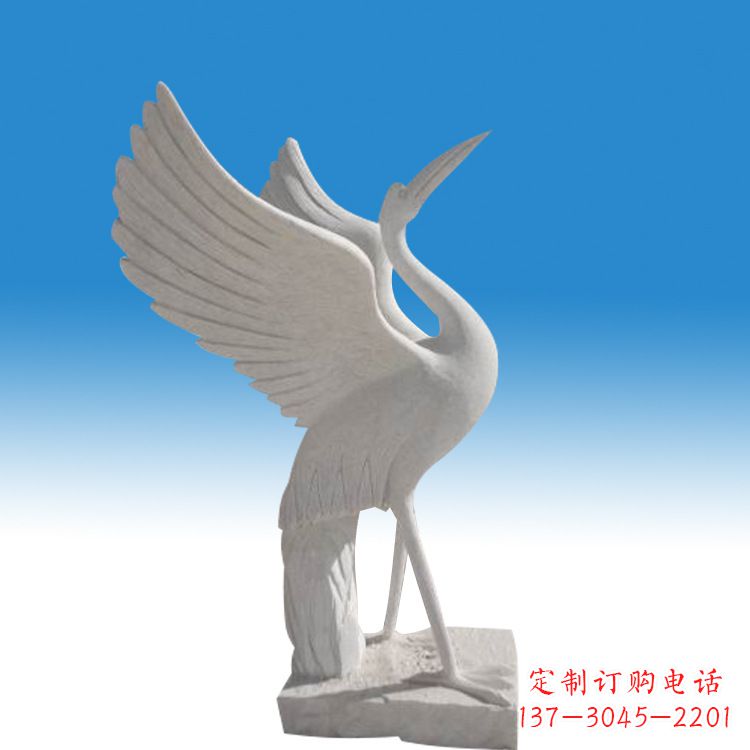 潍坊仙鹤砂岩雕塑