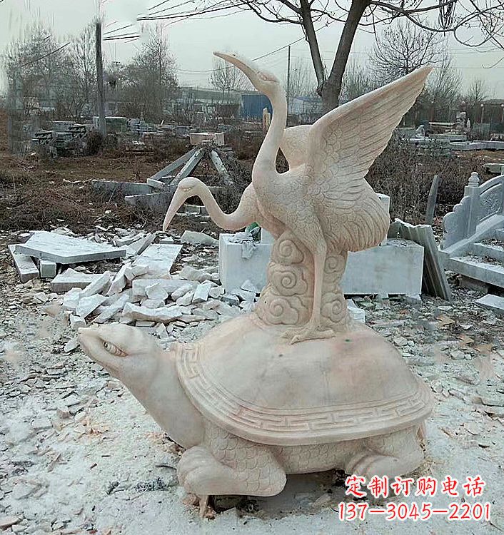 潍坊仙鹤石材雕塑