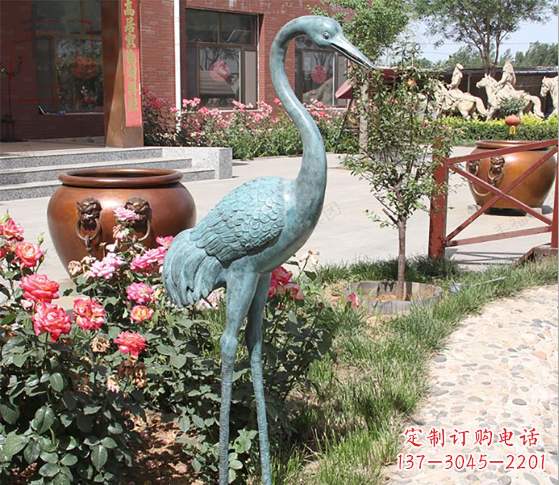 潍坊仙鹤铜雕