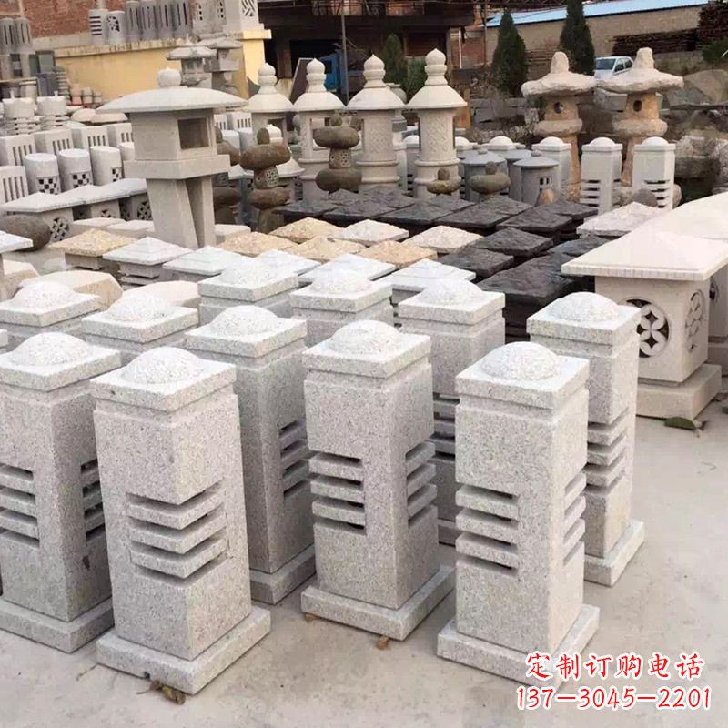潍坊现代简约石雕灯笼