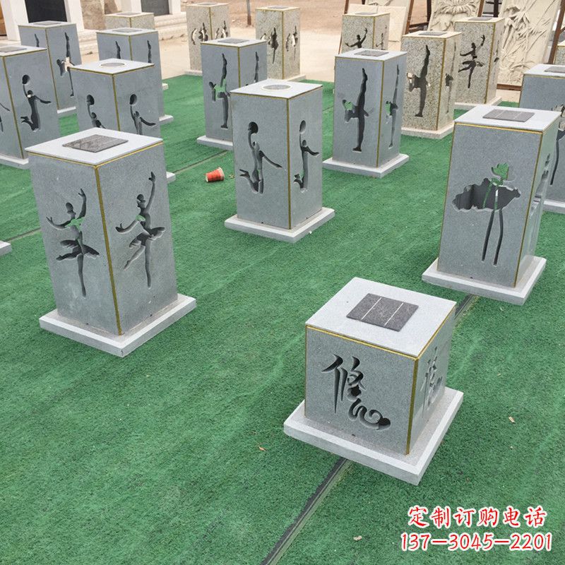 潍坊现代镂花石灯
