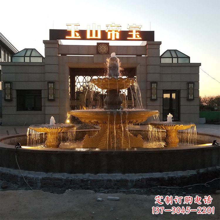 潍坊小区广场欧式水景石雕喷泉