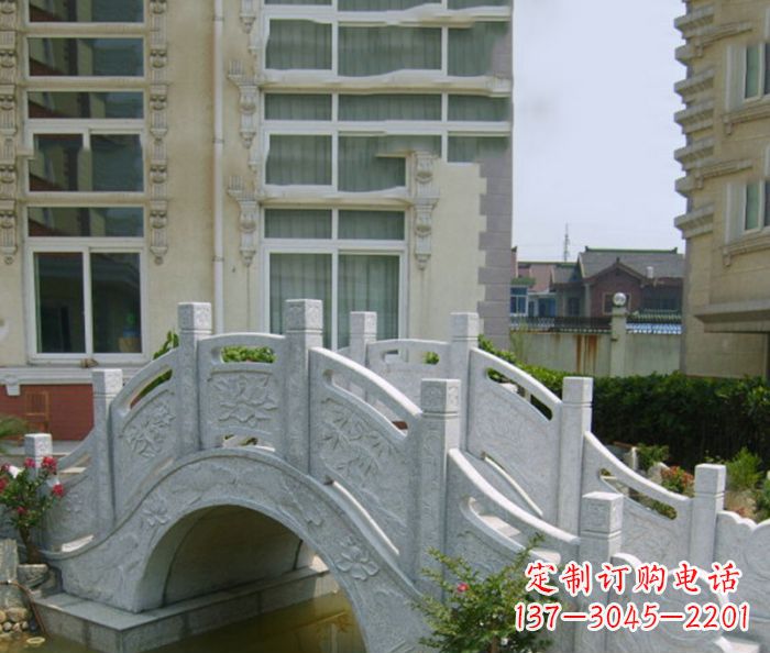 潍坊小区景观大理石拱桥 (2)