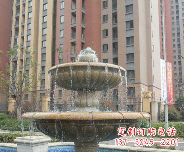 潍坊小区景观大理石喷泉石雕