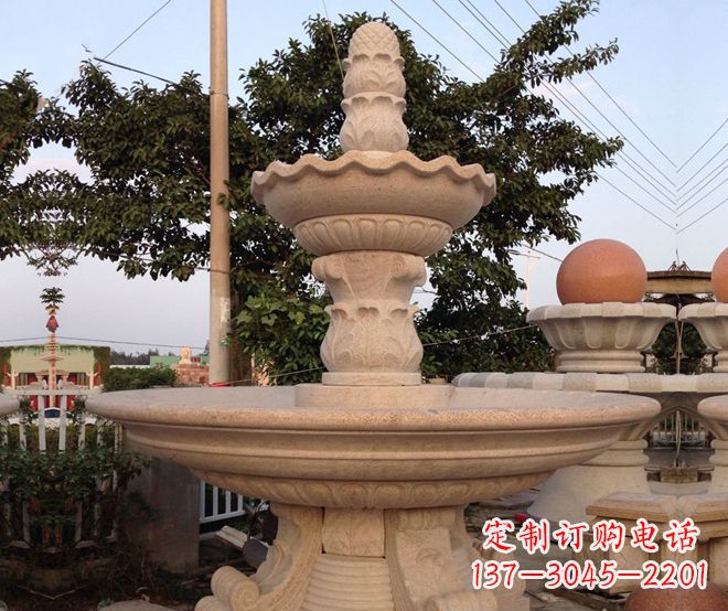 潍坊小区景观大型喷泉石雕 (4)