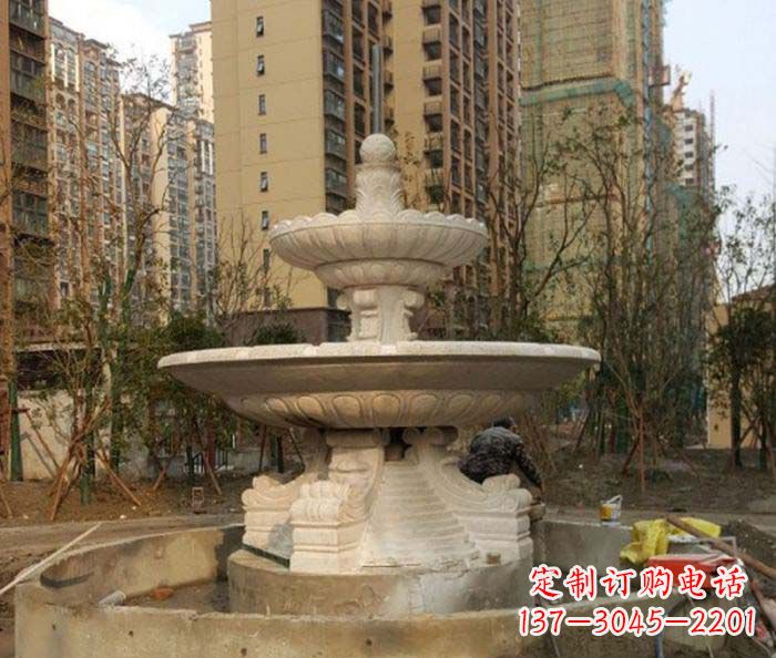 潍坊小区景观大型喷泉石雕 (3)
