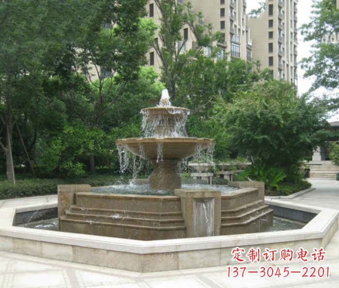 潍坊小区景观大型喷泉石雕 (7)