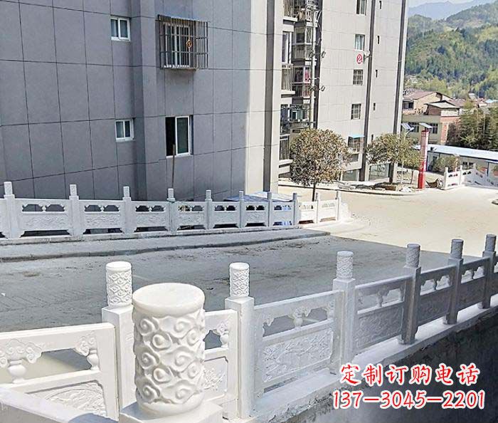 潍坊小区景观汉白玉石雕栏板