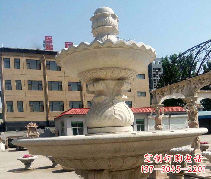 潍坊小区景观砂岩大型喷泉石雕