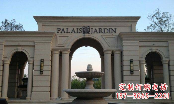 潍坊小区门口景观大理石喷泉石雕