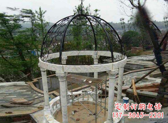 潍坊小区欧式圆顶凉亭石雕