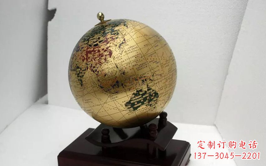 潍坊校园不锈钢地球仪雕塑 (3)
