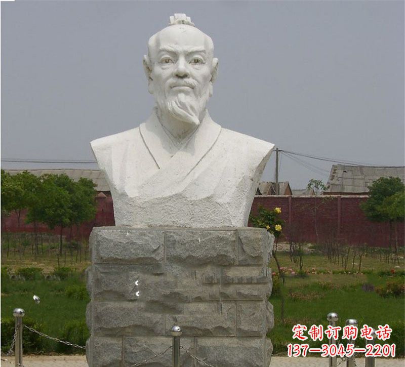 潍坊校园大理石张衡雕塑